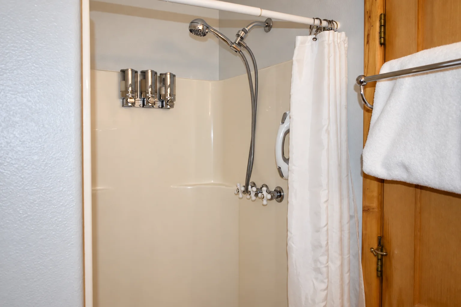 Shower in the Mt. Hunter Room bathroom