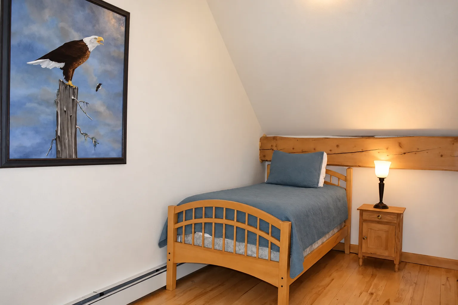 First twin bed in the Denali View Suite loft
