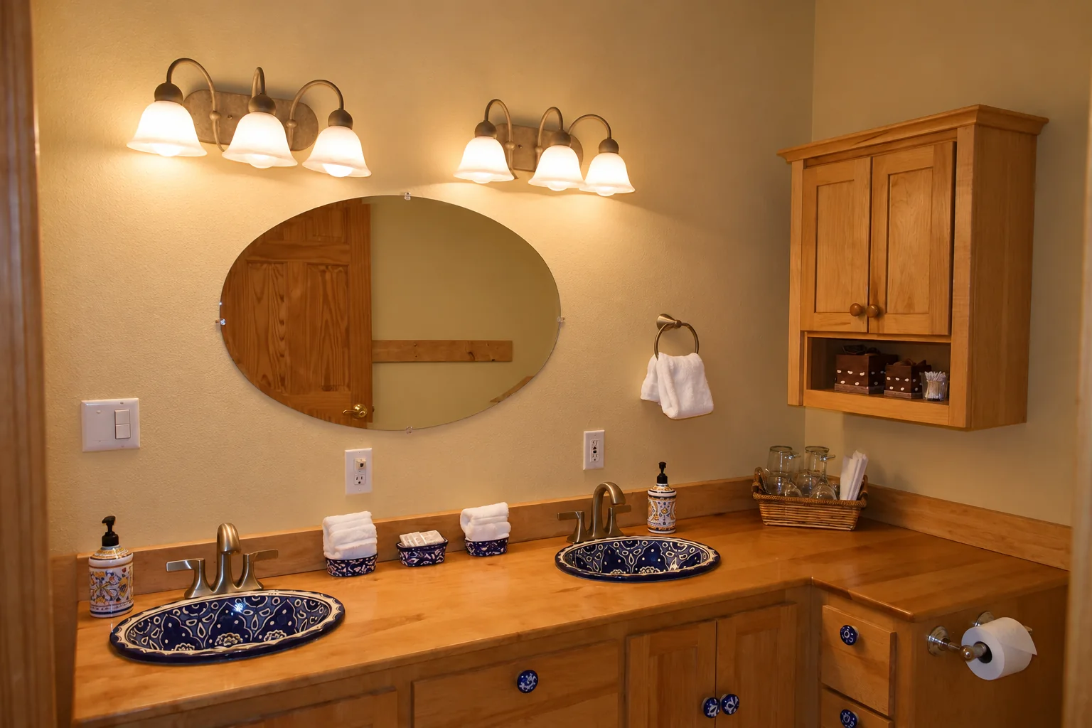 Double vanity in the Denali View Suite bathroom